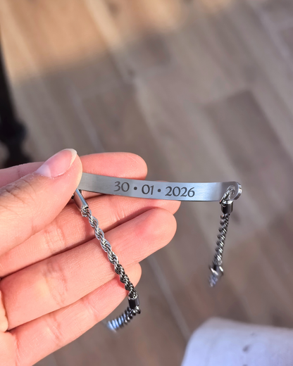 Pulsera piocha tejido turbillon
