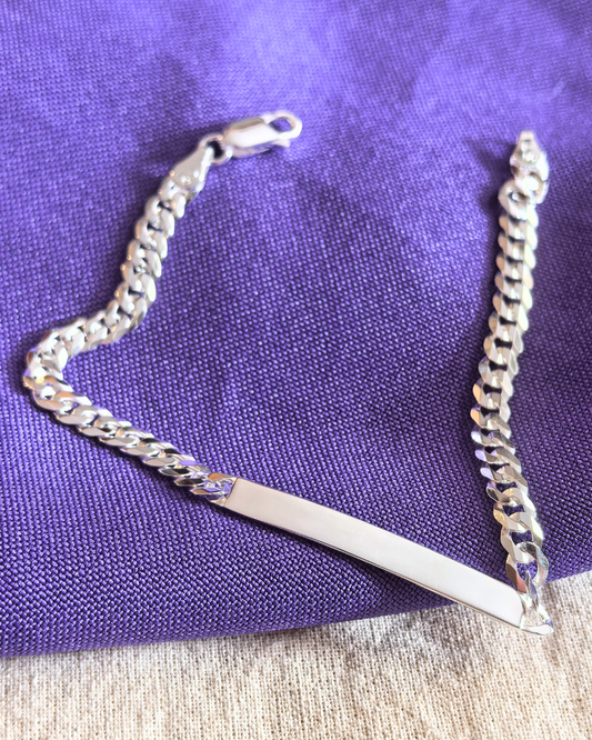 Pulsera piocha tejido grumet + grabado