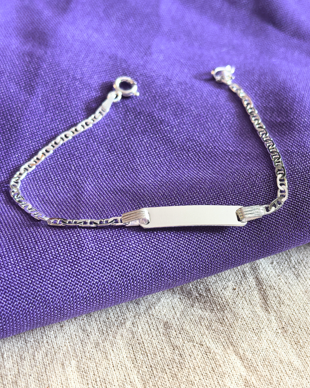 Pulsera piocha tejido gucci + grabado