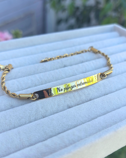 Pulsera piocha tejido turbillon