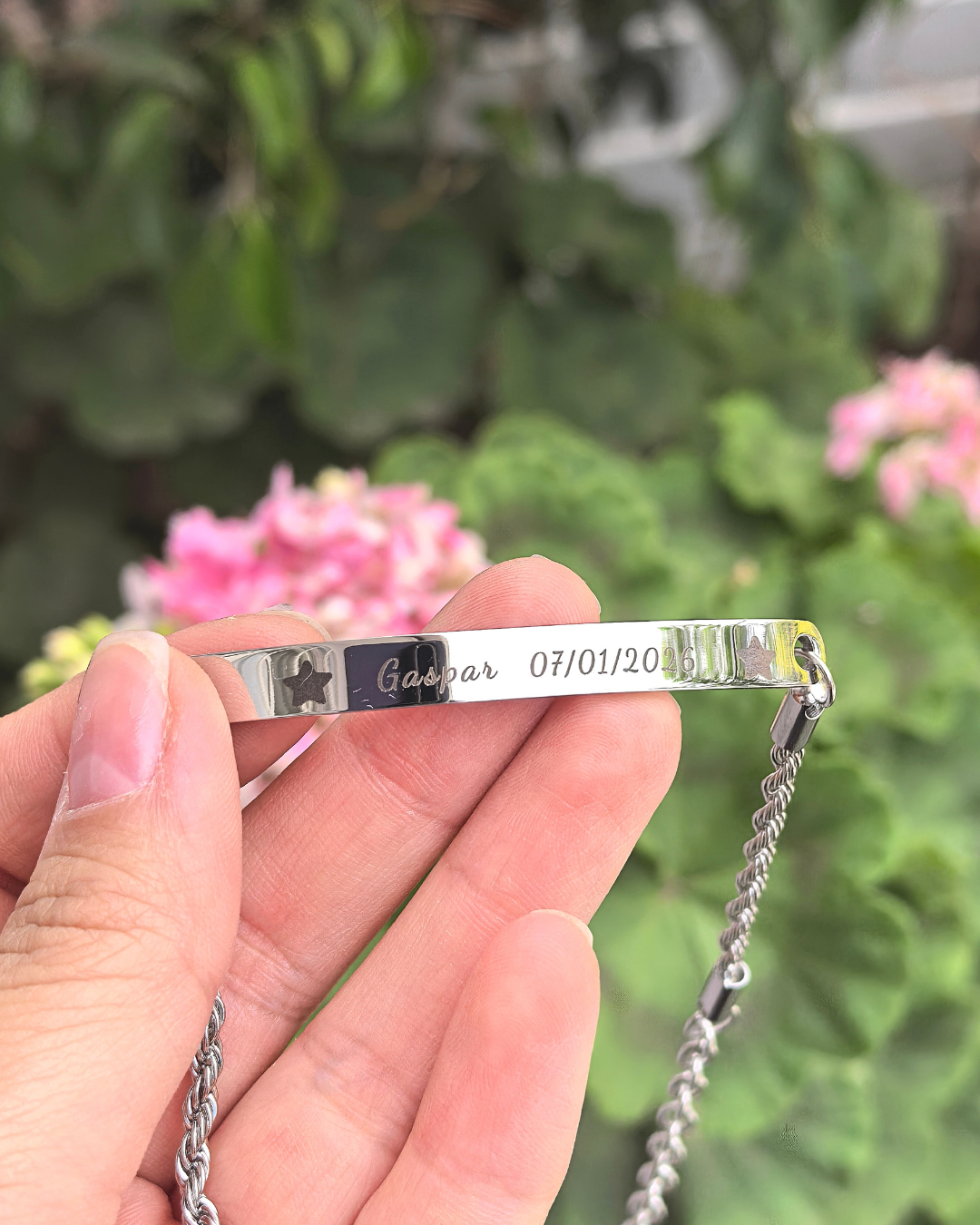 Pulsera piocha tejido turbillon