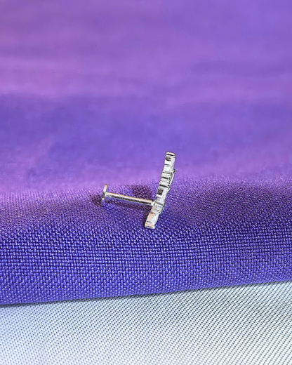 Aro piercing flor circones