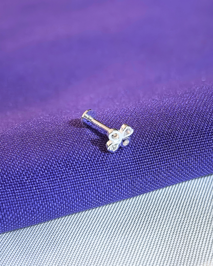Aro piercing trébol circones