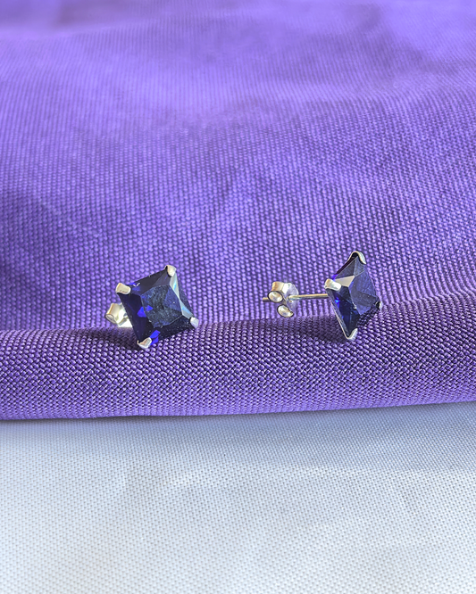 Aro circón cuadrado 8x8mm